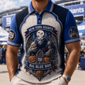 New York Giants Merch Halloween 2026 Big Blue Boo Polo Shirt Football Fan Gear Gift For Him - Merchluma