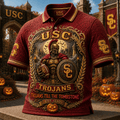 USC Trojans Merch Halloween 2026 Trojans Till The Tombstone Polo Shirt Football Fan Apparel - Merchluma