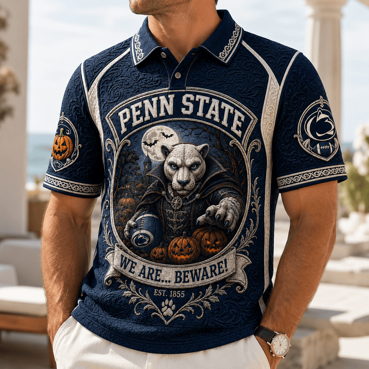 Penn State Football Merch Halloween 2026 We Are Beware Polo Shirt Gifts For Brothers - Merchluma