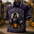 Prince Purple Reign Polo Shirt Purple-Oween Polos Halloween Clothing Prince Merch Fan Gifts - Merchluma
