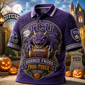 TCU Horned Frogs Merch Halloween 2026 Frog-Tober Polo Shirt Football Fan Gear Spooky Gifts - Merchluma
