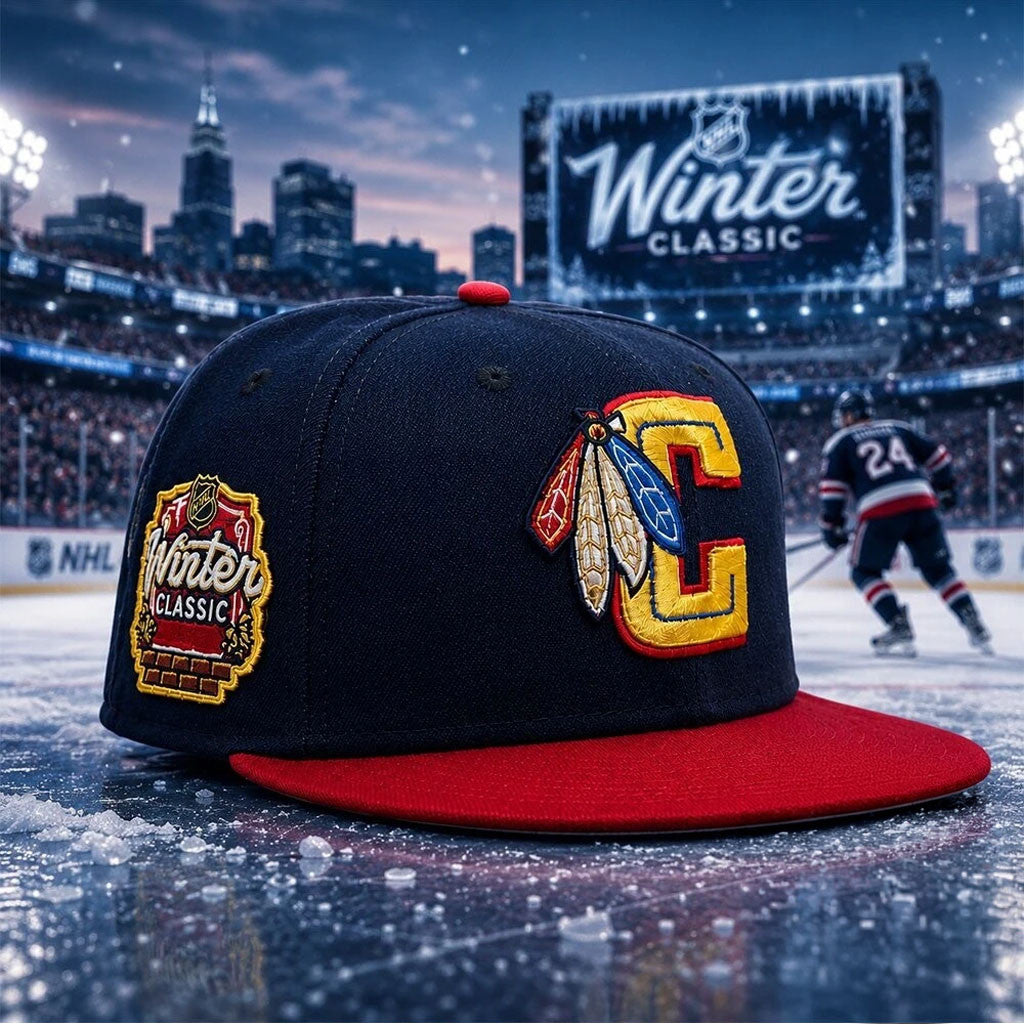 Chicago Blackhawks 2026 Winter Classic Snapback Hat Embroidered Chicago Blackhawks Merch - Merchluma