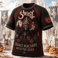 GHOST Band Merch Halloween T-Shirt Dance Macabre With The Dead Shirt Gift For Brothers - Merchluma