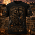 Hank Williams Jr Halloween Merch Midnight Outlander T-Shirt Music Fan Apparel Dad Gifts - Merchluma