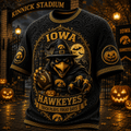 Iowa Hawkeyes Halloween Merch Trick Plays Treat Days T-Shirt Present For Football Lovers - Merchluma