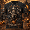 Jason Aldean Halloween Merch Night Train To Fright T-Shirt Unique Gifts For Music Lovers - Merchluma