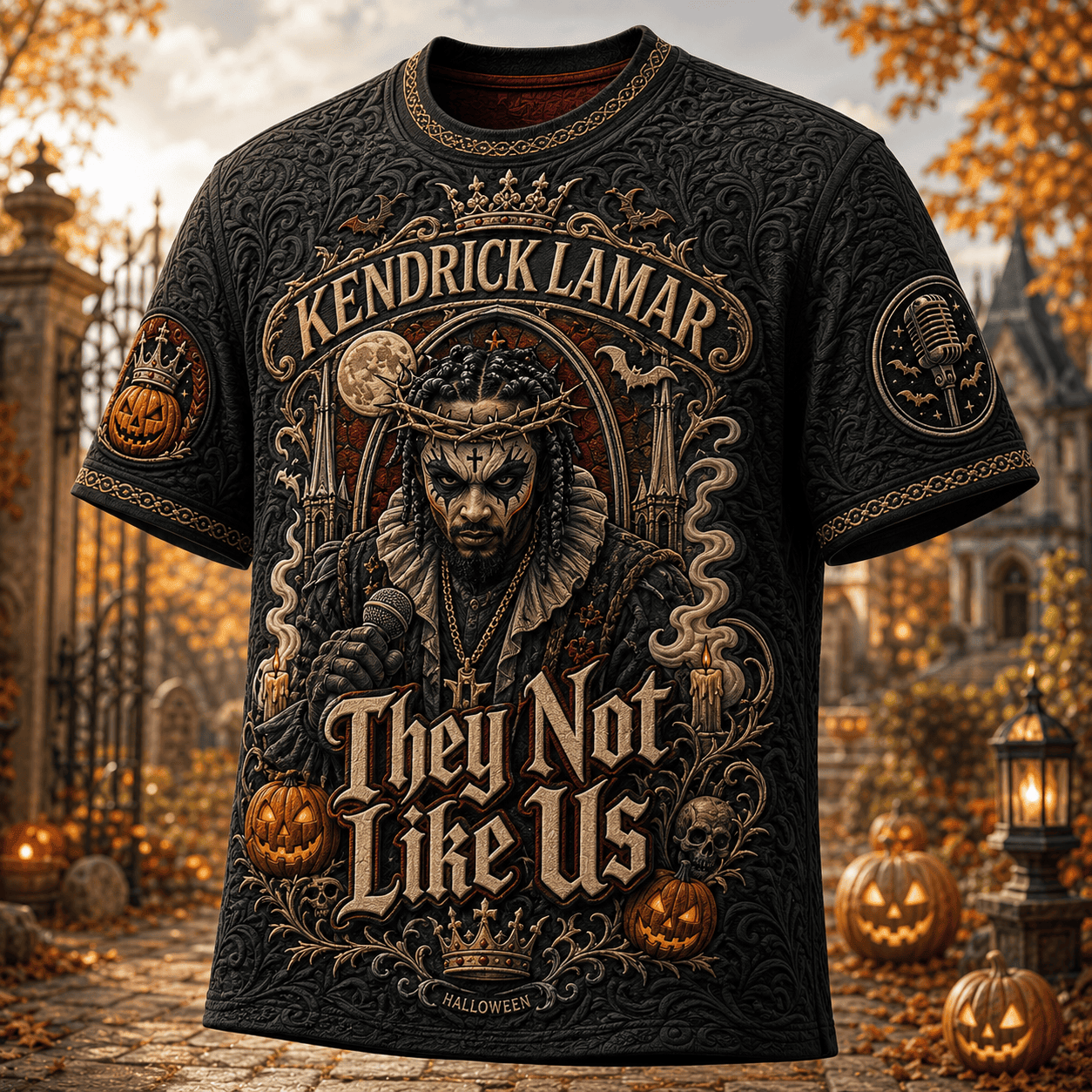 Kendrick Lamar Halloween T-Shirt They Not Like Us Shirt Kendrick Lamar Merch Rap Fan Gifts - Merchluma