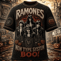 Ramones Halloween T-Shirt New Type System Boo Shirt Ramones Merch Gift For Rock Band Fans - Merchluma