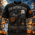 San Antonio Spurs Merch Halloween T-Shirt Spooks And Spurs Shirt Gift For Basketball Fans - Merchluma