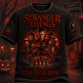 Stranger Things Merch Welcome To The Upside Down T-Shirt Halloween Shirt Horror Fan Gifts - Merchluma