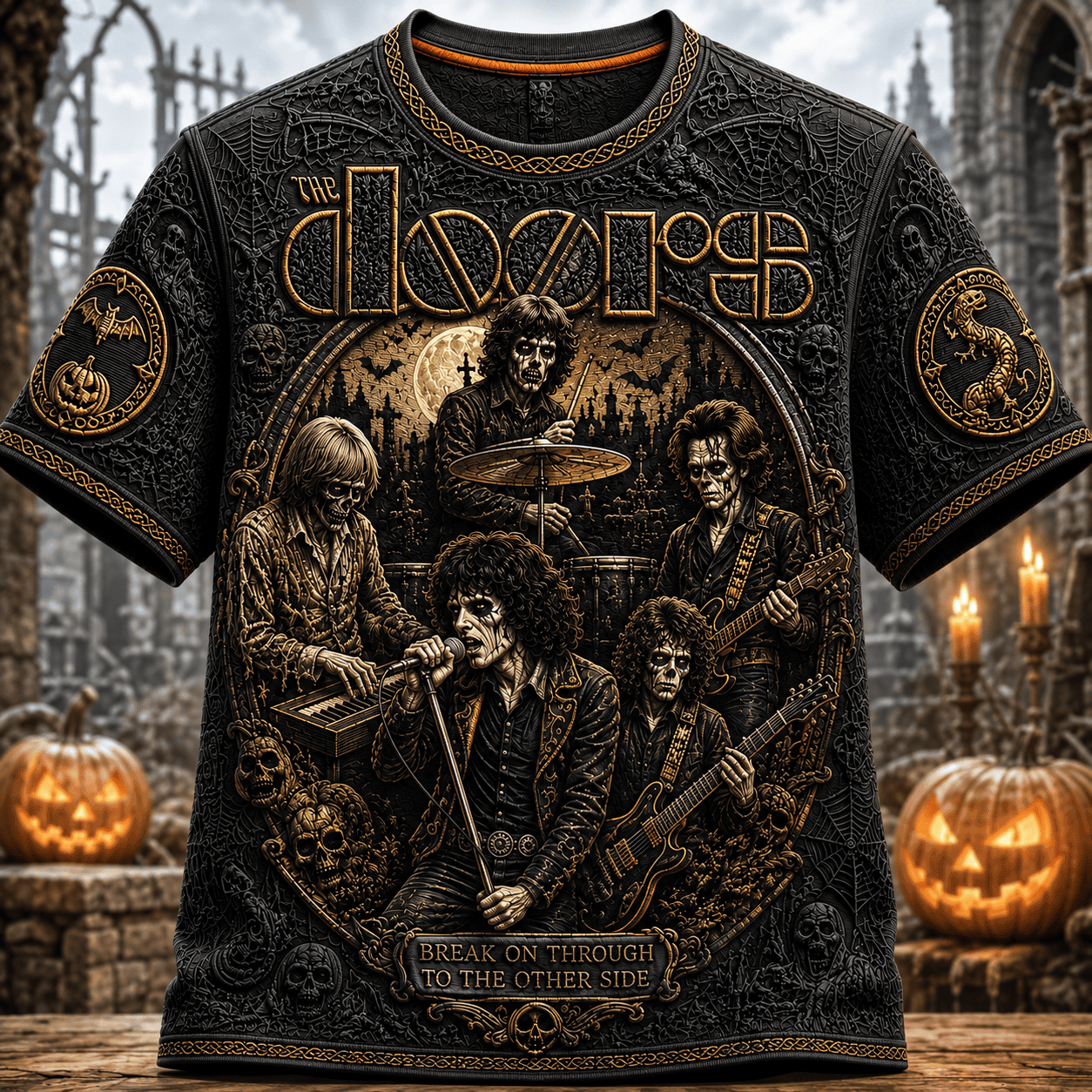 The Doors Merch Halloween Shirt Break On Through To The Other Side Tee Gift For Band Fans - Merchluma