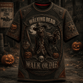 The Walking Dead Halloween Night T-Shirt Walk Or Die Shirt Present For Horror Fans - Merchluma