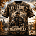 Vanderbilt Commodores Merch 2026 Autumn Over Nashville T-Shirt Gift For Football Lovers - Merchluma