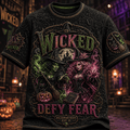 Wicked Halloween Night T-Shirt Defy Fear Shirt Wicked Musical Merch Gift Ideas Halloween - Merchluma
