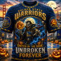 Golden State Warriors Halloween Merch United In The Dark Unbroken Forever T-Shirt Fan Gear - Merchluma