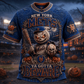 New York Mets Halloween Themed T-Shirt Ya Gotta Beware Shirt NY Mets Merch Baseball Fan Gifts - Merchluma