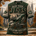 New York Jets Merch 2026 Jets Autumn Takes Flight T-Shirt Fall Shirt Gift For Football Fans - Merchluma