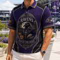 Baltimore Ravens Halloween Merch Raven The Night Polo Shirt Present For Football Fans - Merchluma