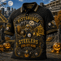 Pittsburgh Steelers Halloween Merch Steel City Scare Polo Shirt Present For Football Fans - Merchluma
