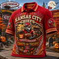 Kansas City Chiefs Halloween Merch Chiefs Or Treats Polo Shirt Gift For Football Lovers - Merchluma