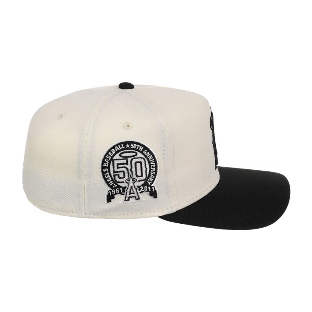 Lids Hat Drop Merch Anaheim Angels Chrome Noir Hat Embroidered Gifts For Baseball Fans - Merchluma