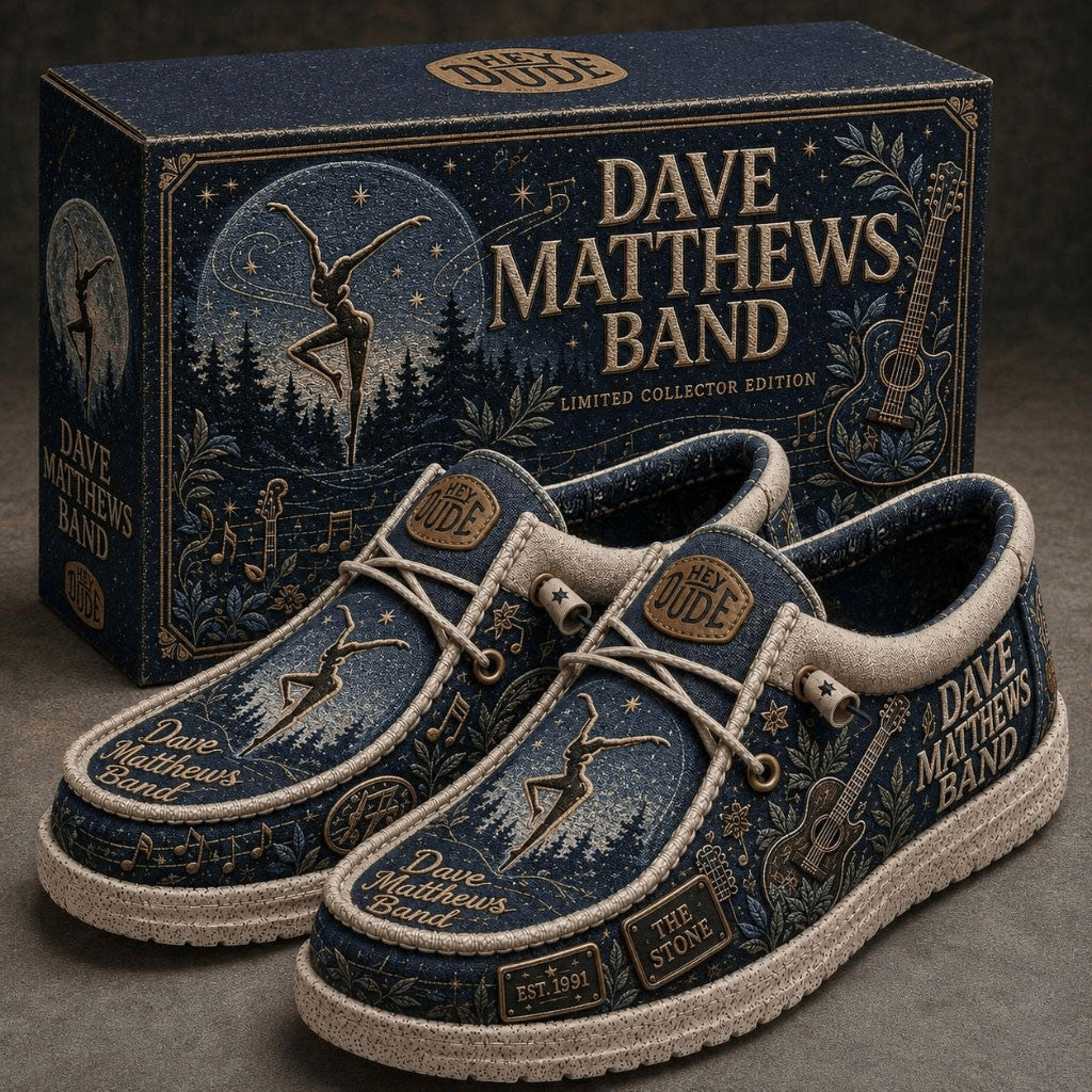 Dave Matthews Band 2026 The Stone Hey Dude Shoes Dave Matthews Band Merch Gift For Fans - Merchluma
