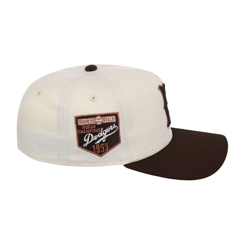 Lids Hat Drop Merch Brooklyn Dodgers Chrome Walnut Hat Embroidered Gifts For Fans - Merchluma