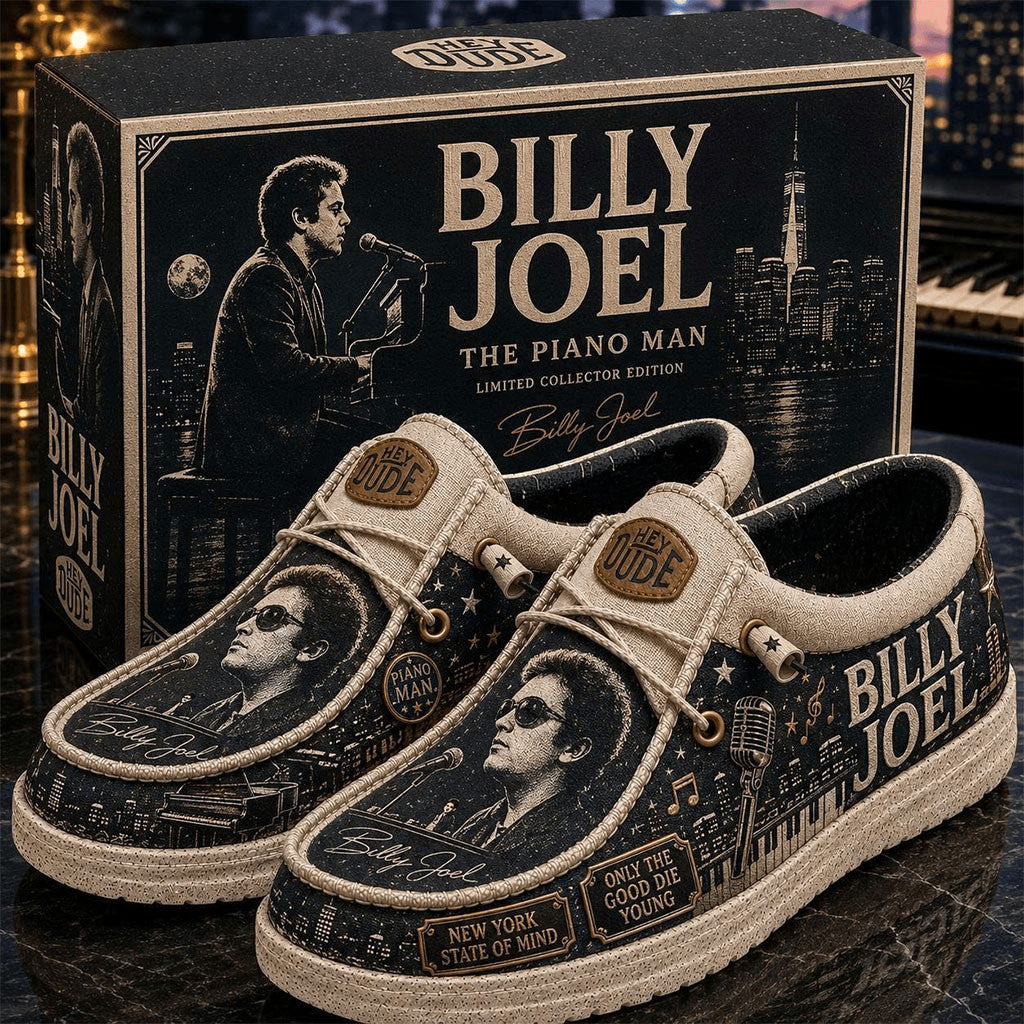 Billy Joel The Piano Man Hey Dude Shoes 2026 Billy Joel Merch Gifts For Music Lovers - Merchluma