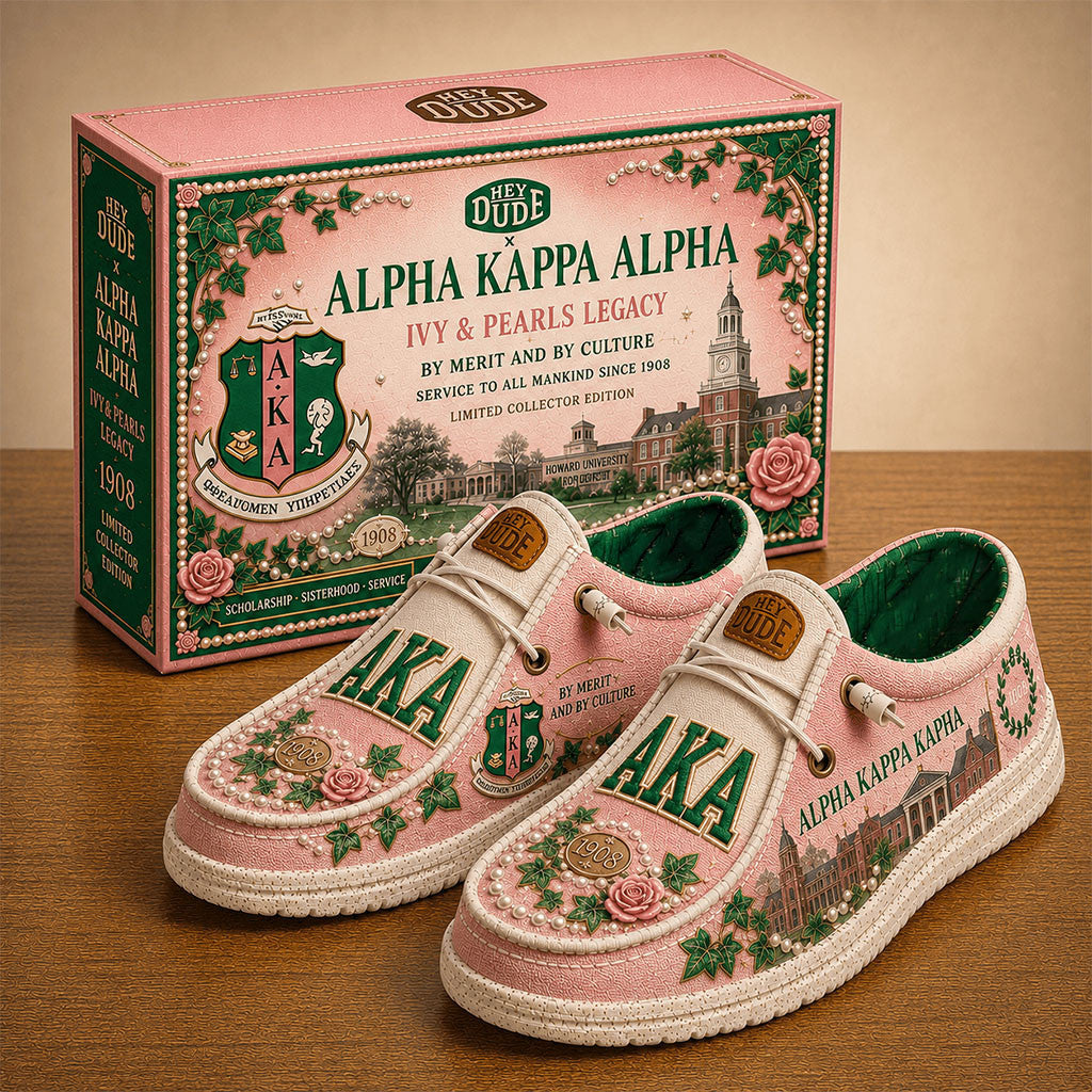 Alpha Kappa Alpha Ivy And Pearls Legacy Loafer Shoes AKA Merch Best Gifts For Sisters - Merchluma