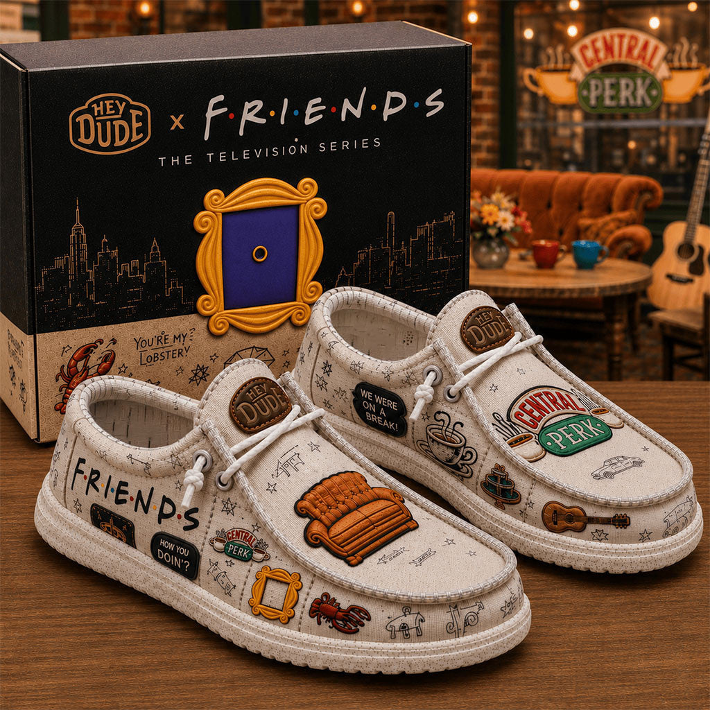 FRIENDS The Television Series Hey Dude Shoes FRIENDS Merch 2026 Gifts Ideas For BFF - Merchluma