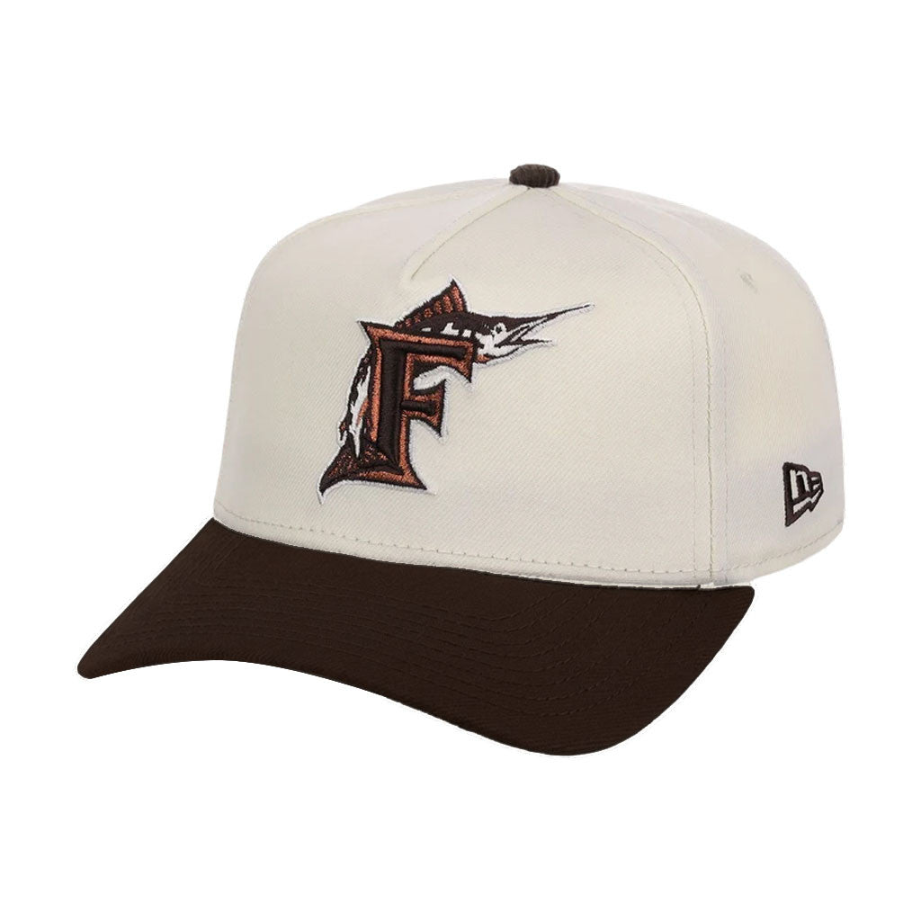 Lids Hat Drop Merch Miami Marlins Chrome Walnut Hat Embroidered Marlins Merch Husband Gifts - Merchluma