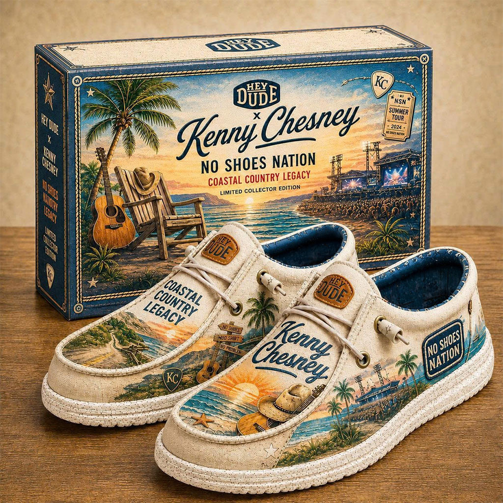 Kenny Chesney No Shoes Nation Hey Dude Shoes 2026 Coastal Country Legacy Kenny Chesney Merch - Merchluma