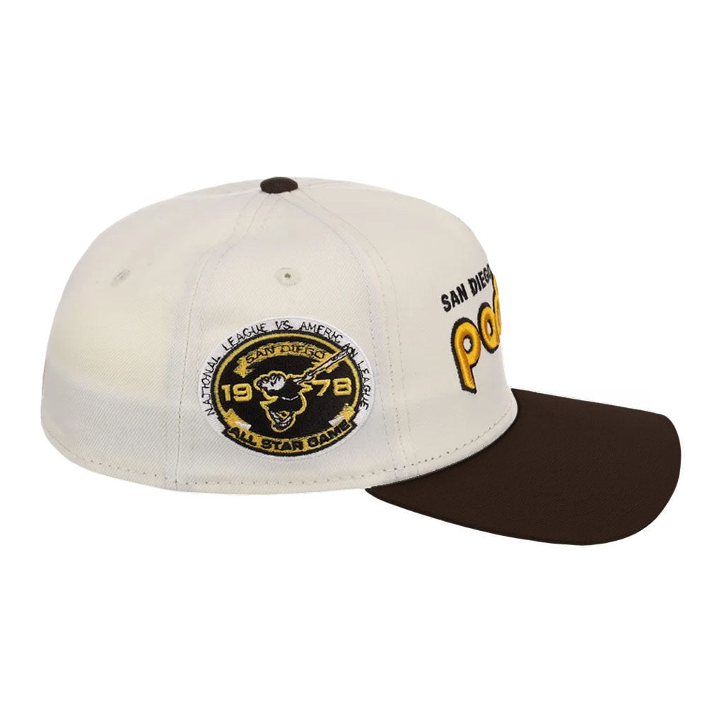 Lids Hat Drop Merch San Diego Padres Chrome Walnut Hat Embroidered Baseball Fans Gifts - Merchluma
