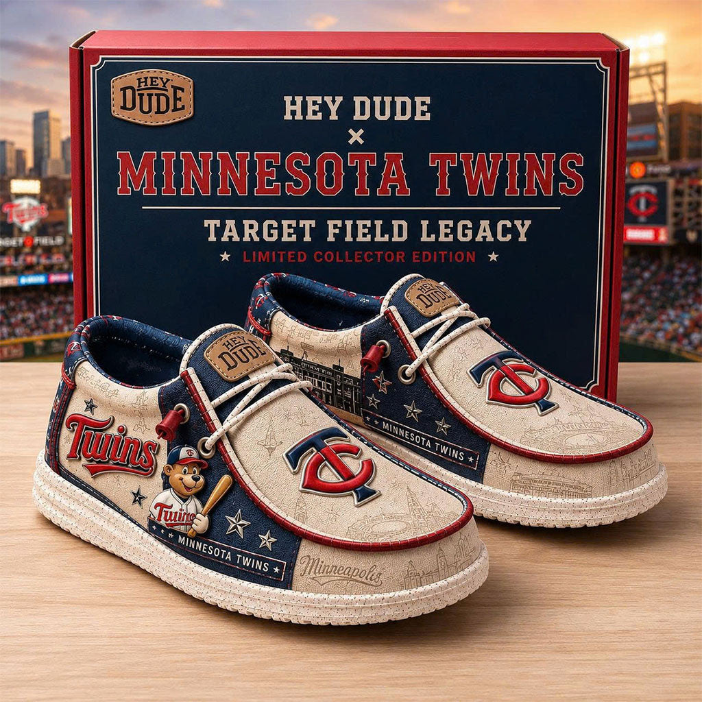 Minnesota Twins Target Field Legacy Hey Dude Shoes 2026 Minnesota Twins Merch Baseball Fan Gift - Merchluma