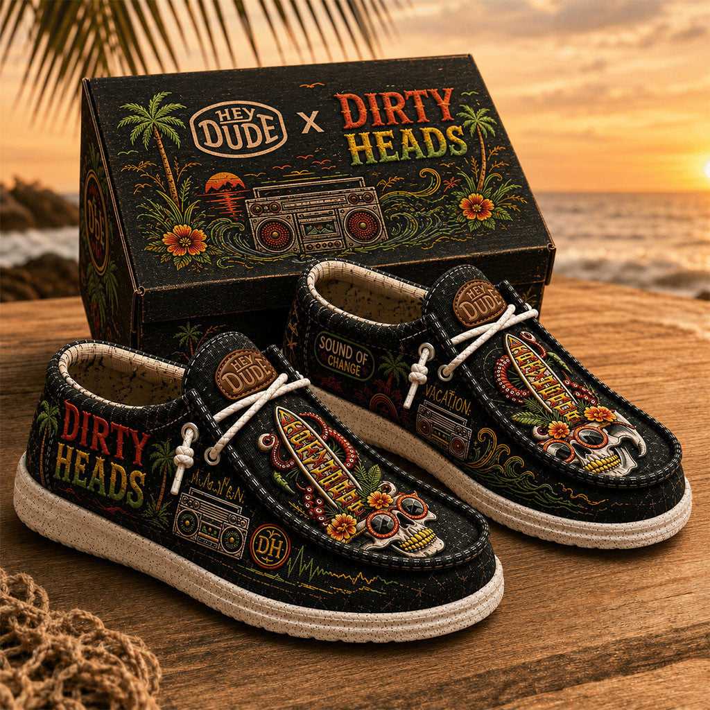 Dirty Heads Sound Of Change 2026 Hey Dude Shoes Dirty Heads Merch Gift For Rock Fans - Merchluma