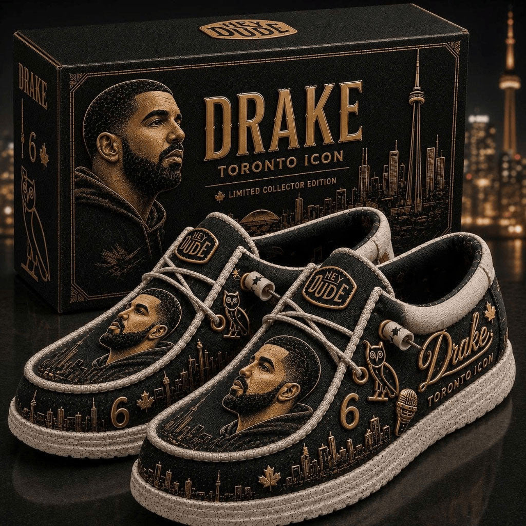 Drake Toronto Icon 2026 Hey Dude Shoes Drake Merch Gifts For Rapper Fans - Merchluma