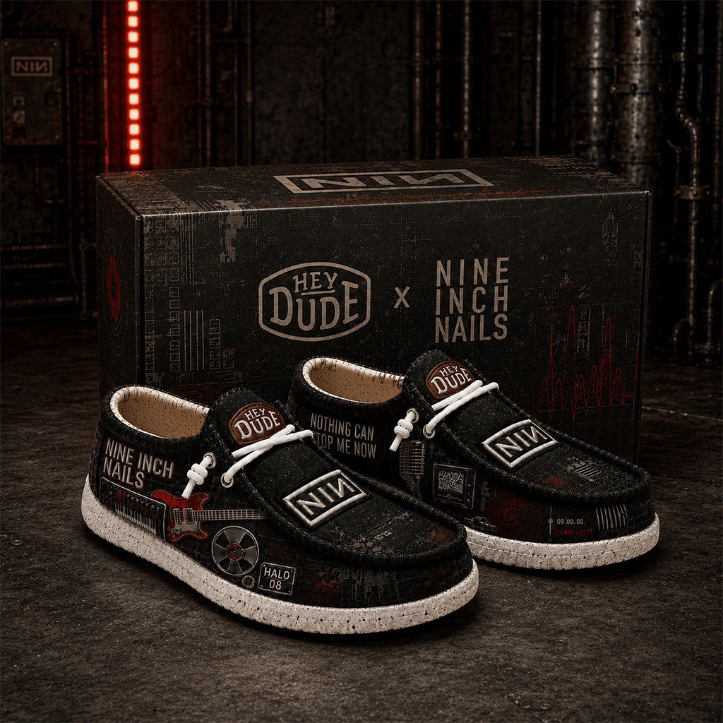Nine Inch Nails Nothing Can Stop Me Now Hey Dude Shoes 2026 NIN Merch Gift For Band Fans - Merchluma