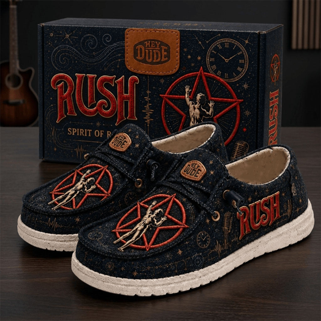 RUSH Starman 2026 Hey Dude Shoes RUSH Band Merch Music Related Gifts For Guys - Merchluma