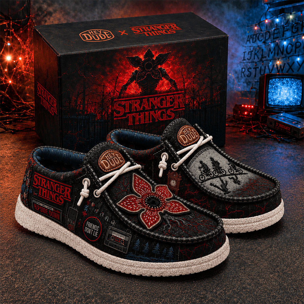Stranger Things 2026 Friends Don't Lie Hey Dude Shoes Stranger Things Merch Gift For Horror Fan - Merchluma