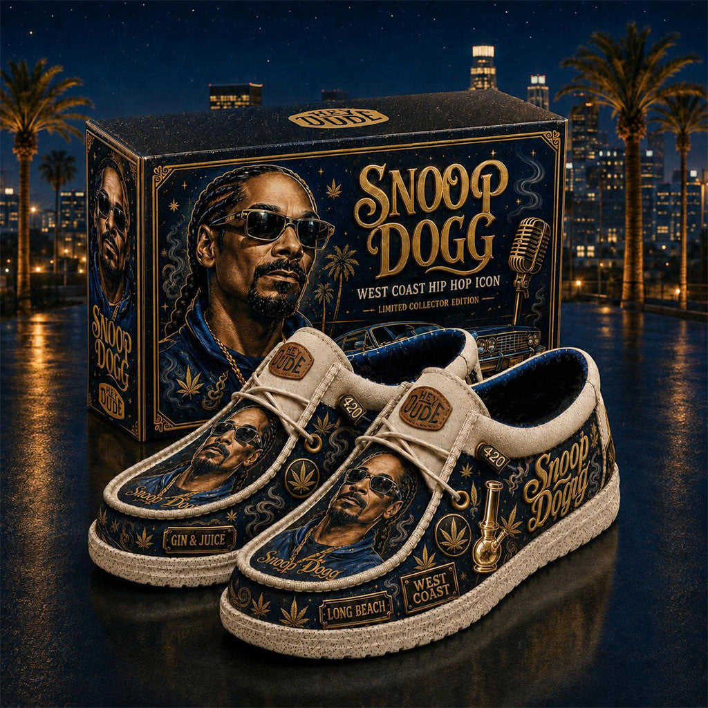 Snoop Dogg West Coast Hip Hop Icon 2026 Hey Dude Shoes Snoop Dogg Merch Gift For Fans - Merchluma