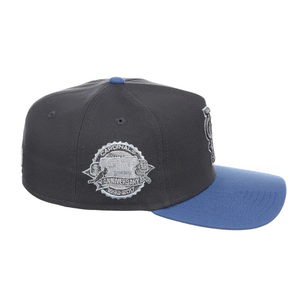 Lids Hat Drop Merch St Louis Cardinals Indigo Steel Hat Embroidered Cardinals Merch Gifts - Merchluma