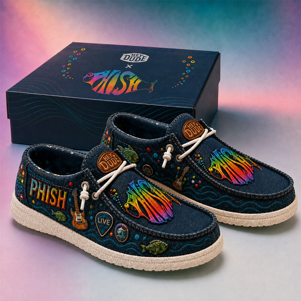 Phish Hey Dude Shoes Rock Music Lover Gear Phish Band Merch 2026 Gift For Brothers - Merchluma