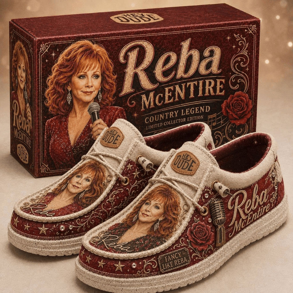 Reba McEntire 2026 Fancy Like Reba Hey Dude Shoes Reba McEntire Merch Country Fan Gifts - Merchluma