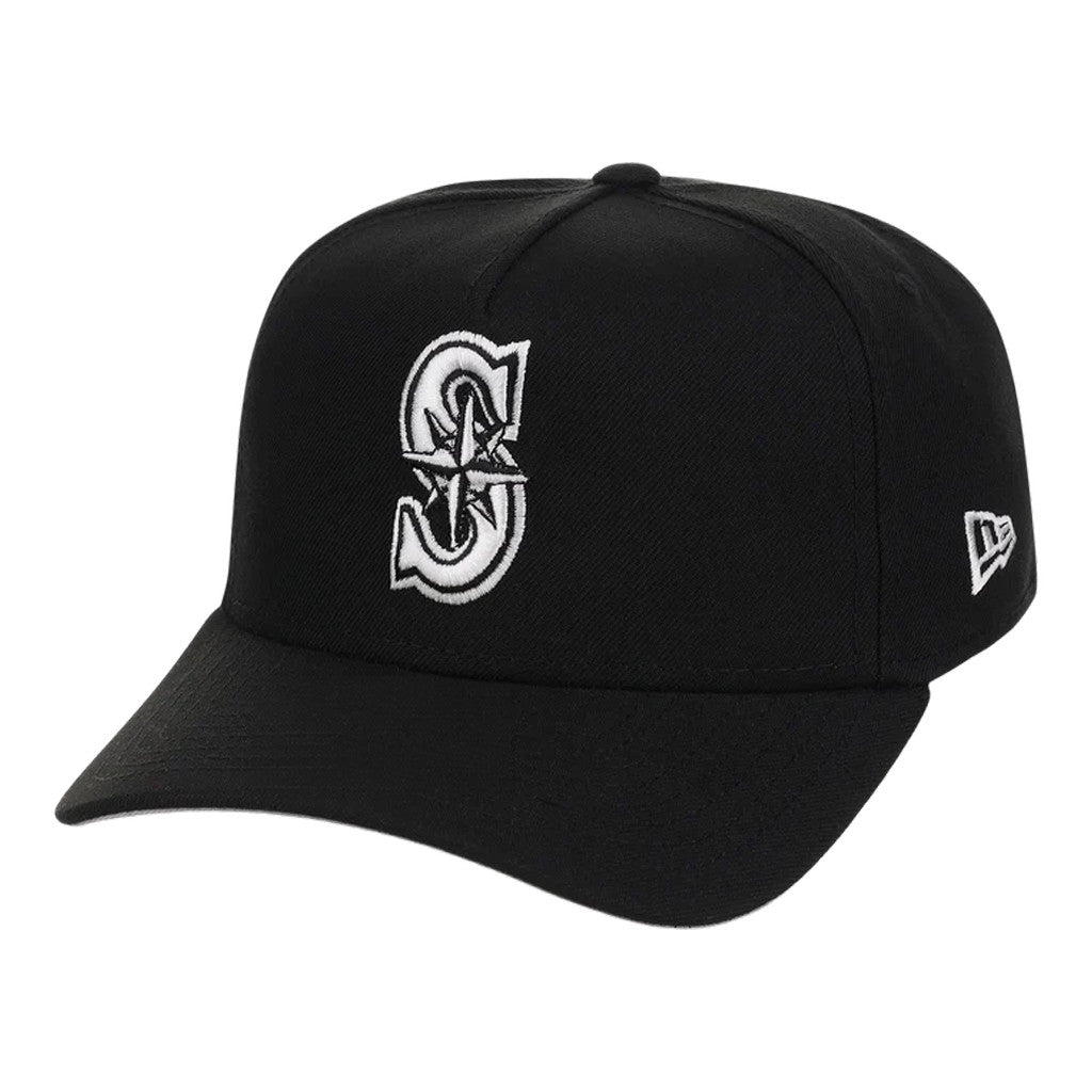 Lids Hat Drop Merch Seattle Mariners Core Contrast Hat Black Embroidered Mariners Merch - Merchluma