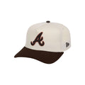 Lids Hat Drop Merch Atlanta Braves Chrome Walnut Hat Embroidered Presents For Baseball Fans - Merchluma