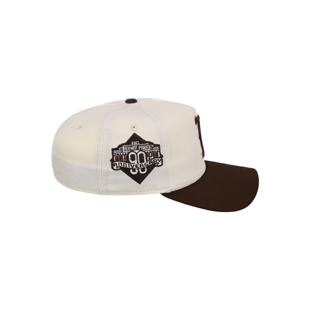 Lids Hat Drop Merch Boston Red Sox Chrome Walnut Hat Embroidered Cool Gifts For Baseball Lovers - Merchluma