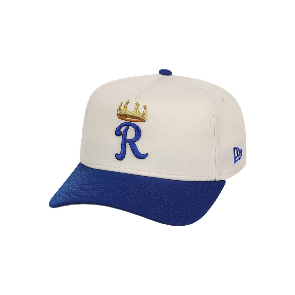 Lids Hat Drop Merch Kansas City Royals Heritage Chrome Hat Royal And Natural Embroidered Cap - Merchluma
