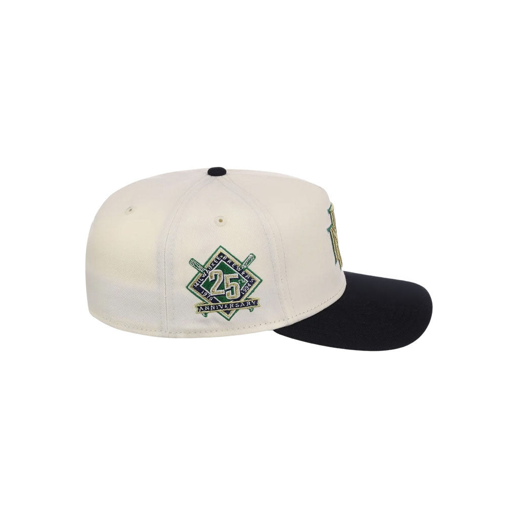 Lids Hat Drop Merch Milwaukee Brewers Heritage Chrome Hat Embroidered Fans Gifts - Merchluma