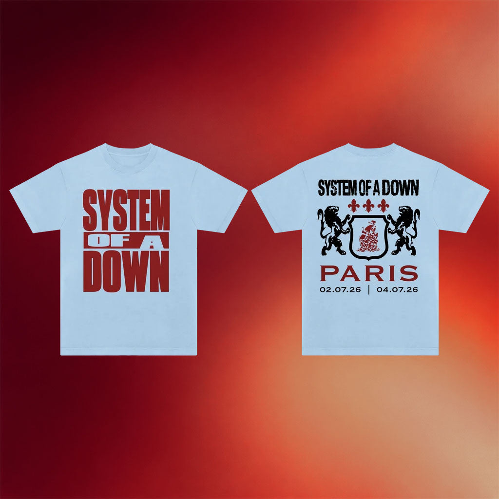System Of A Down Merch 2026 SOAD Paris Event T-Shirt Concert Shirt Gift For Band Fans - Merchluma