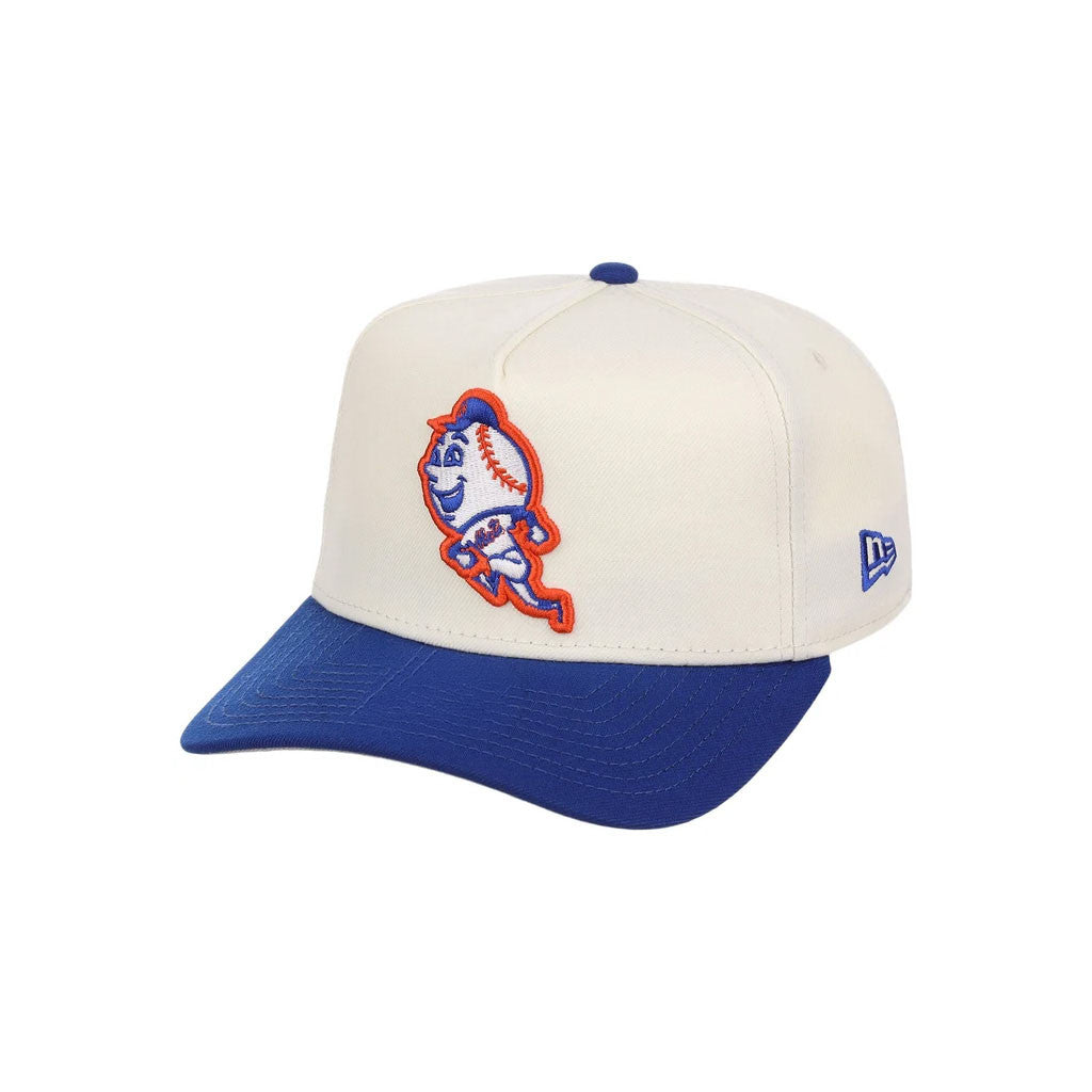 Lids Hat Drop Merch New York Mets Heritage Chrome Hat Royal And Natural Embroidered Cap - Merchluma
